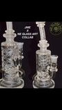 J-ME x NE Glass Art Dual Drain Klein Recycler 9.5" " make an offer "
