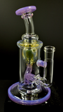 7” Internal Recycler by Monty (Fluid Glass) 14mm Pink Slyme