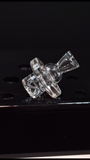 Clear Twister Cap by KJ (25mm) + FREE 5mm Quartz Pearl