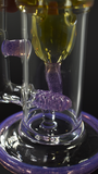 7” Internal Recycler by Monty (Fluid Glass) 14mm Pink Slyme