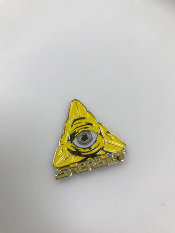 Sherbet Pin w/ adhesive back yellow
