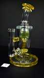 7.25” Internal Recycler by Monty (Fluid Glass) 14mm Terps (D)