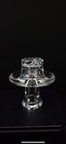 Twister Cap by Whitney Harmon (clear) + 6mm Ruby Pearl