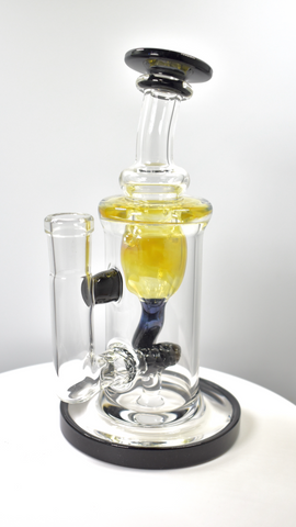 7” Internal Recycler by Monty (Fluid Glass) 14mm Black dust