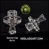Clear Twister Cap by KJ (25mm) + FREE 5mm Quartz Pearl