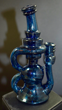 5.75" Klein Recycler by Big J (Atomic Blue Stardust) 10mm Make an offer