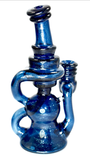 5.75" Klein Recycler by Big J (Atomic Blue Stardust) 10mm Make an offer