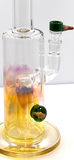 14.5” 6 arm fumed flower tube by Ben Wilson. Slide included