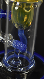 7” Internal Recycler by Monty (Fluid Glass) 14mm Blue Cheese