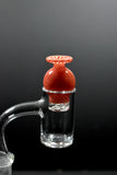 Spinner Bubble Cap + 5mm RUBY by Bradley Miller (fits 25mm)