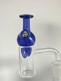 25mm Bubble Cap SPINNER  w/ Millie by Key's Glass Blue