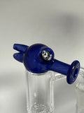 25mm Bubble Cap SPINNER  w/ Millie by Key's Glass Blue