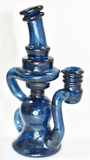 5.75" Klein Recycler by Big J (Atomic Blue Stardust) 10mm Make an offer