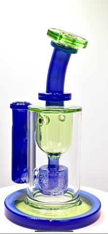 7.75”  Fatboy / Dono * Torus Recycler with 4x seed perk color : Sonic Blue & Portland green