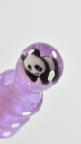 Dabber w/ Millie by Key's Glass. "Pink Slyme" Panda