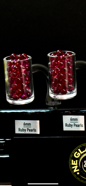 5mm-6mm Ruby Terp Pearl insert for spinner caps