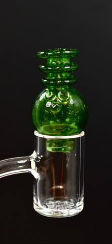Bubble Cap by Selko  (25mm) Green Stardust