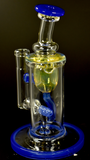7” Internal Recycler by Monty (Fluid Glass) 14mm Blue Cheese